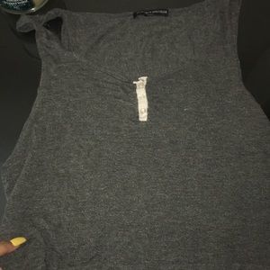 Brandy Melville cropped grey tank